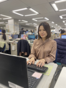 訪問した結果を記録中（16時15分記録）