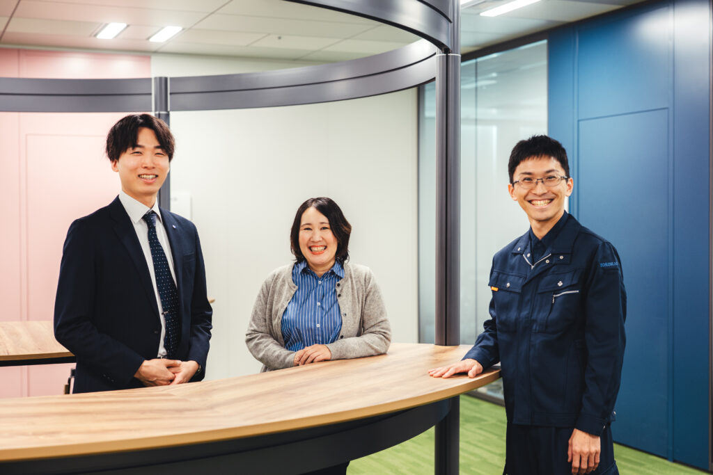 インタビューを終えた３人の皆さん