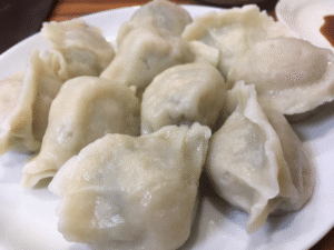 ランチの水餃子