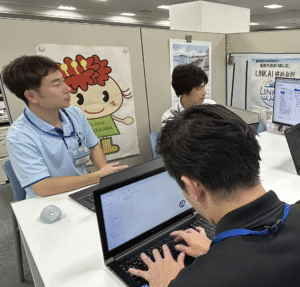 区のDX推進チームで打合せ